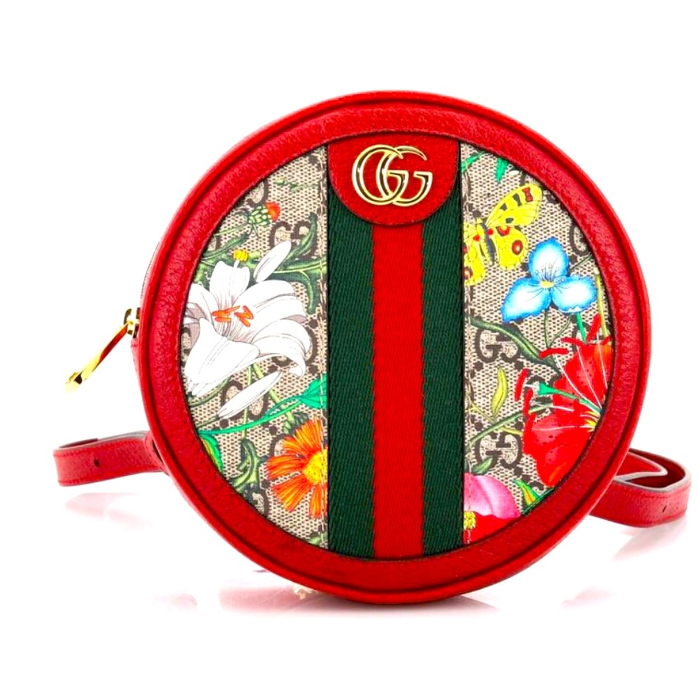 Gucci Ophidia Flora Round Backpack
